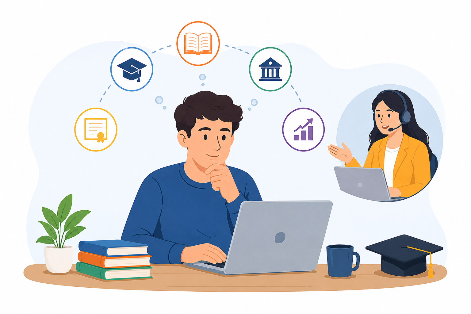 Students Online Learning